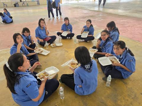 กิจกรรมเข้าค่ายพักแรมของผู้บำเพ็ญประโยชน์โรงเรียนบัวขาว 2567