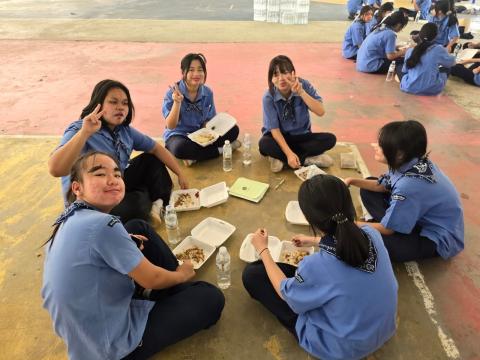 กิจกรรมเข้าค่ายพักแรมของผู้บำเพ็ญประโยชน์โรงเรียนบัวขาว 2567