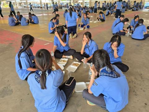 กิจกรรมเข้าค่ายพักแรมของผู้บำเพ็ญประโยชน์โรงเรียนบัวขาว 2567