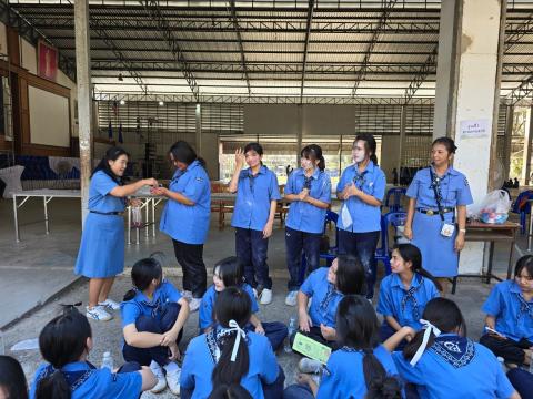 กิจกรรมเข้าค่ายพักแรมของผู้บำเพ็ญประโยชน์โรงเรียนบัวขาว 2567