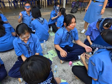 กิจกรรมเข้าค่ายพักแรมของผู้บำเพ็ญประโยชน์โรงเรียนบัวขาว 2567