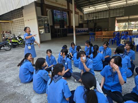 กิจกรรมเข้าค่ายพักแรมของผู้บำเพ็ญประโยชน์โรงเรียนบัวขาว 2567