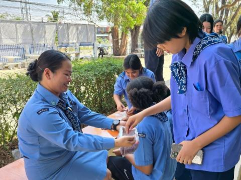 กิจกรรมเข้าค่ายพักแรมของผู้บำเพ็ญประโยชน์โรงเรียนบัวขาว 2567