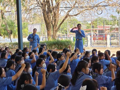 กิจกรรมเข้าค่ายพักแรมของผู้บำเพ็ญประโยชน์โรงเรียนบัวขาว 2567