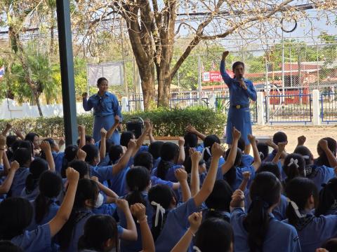 กิจกรรมเข้าค่ายพักแรมของผู้บำเพ็ญประโยชน์โรงเรียนบัวขาว 2567