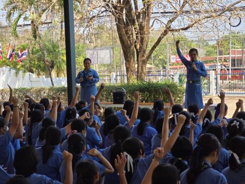 กิจกรรมเข้าค่ายพักแรมของผู้บำเพ็ญประโยชน์โรงเรียนบัวขาว 2567