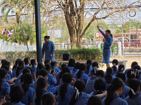 กิจกรรมเข้าค่ายพักแรมของผู้บำเพ็ญประโยชน์โรงเรียนบัวขาว 2567