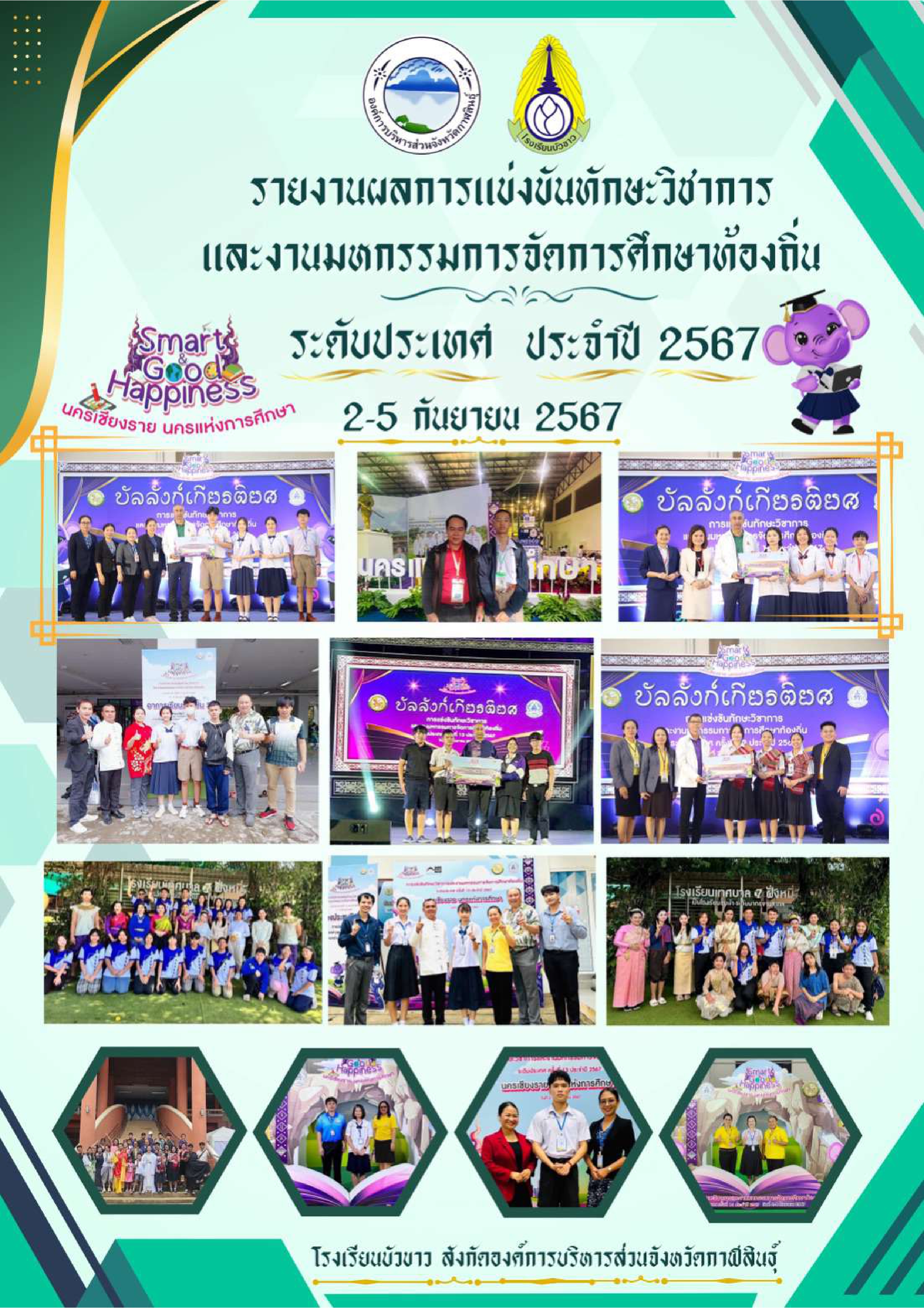 รายงานผลการแข่งขันทักษะวิชาการ และงานมหกรรมการจัดการศึกษาต้องถิ่น ระดับประเทศ ประจำปี 2567